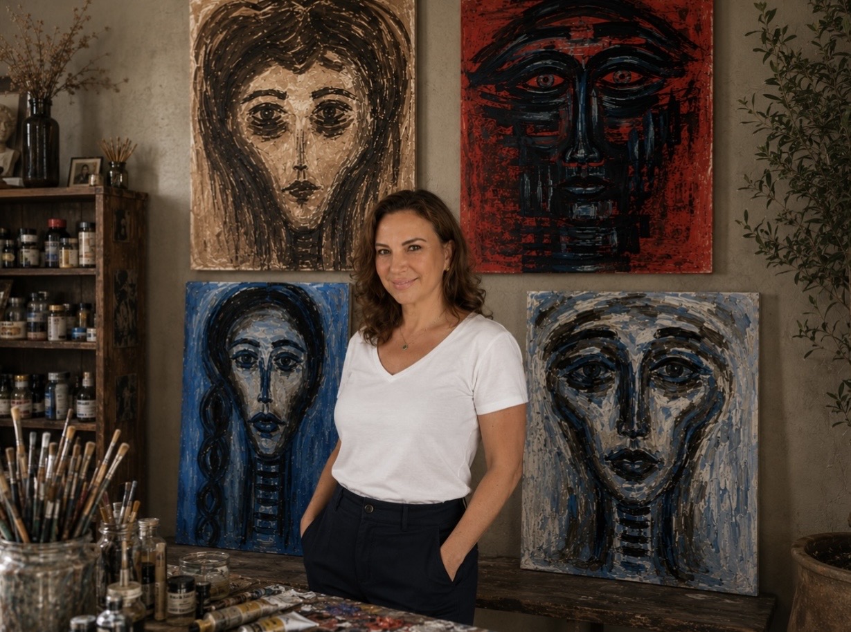 Rania Kalai, fine artist and art therapy practitioner