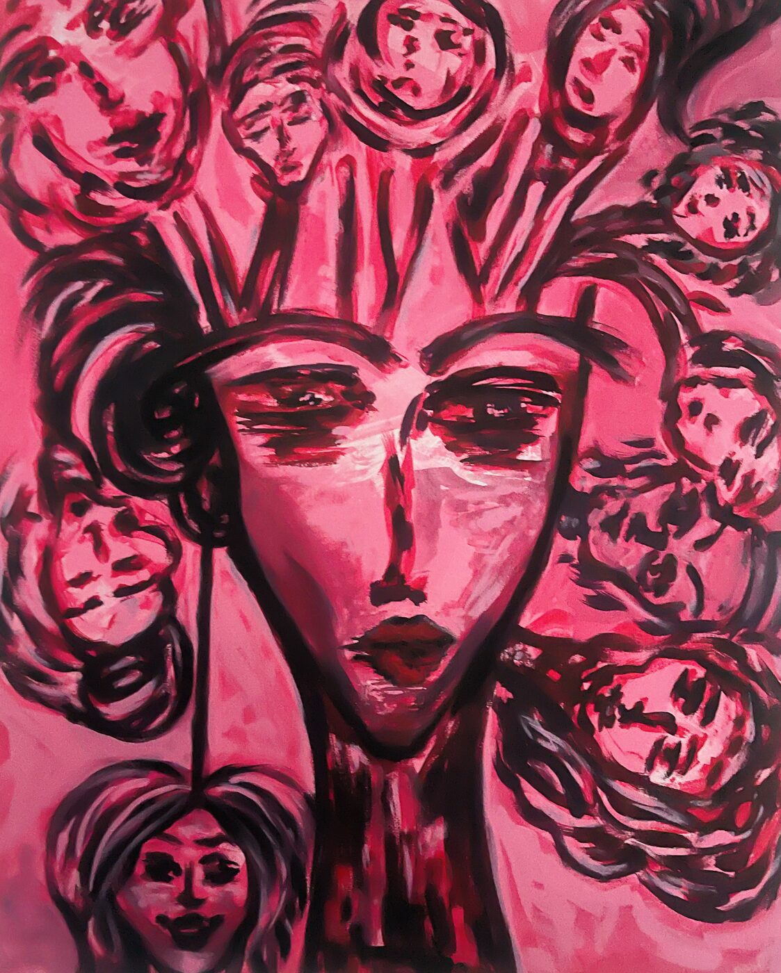 Inside Out, Acrylic on canvas, 40 × 50 cm